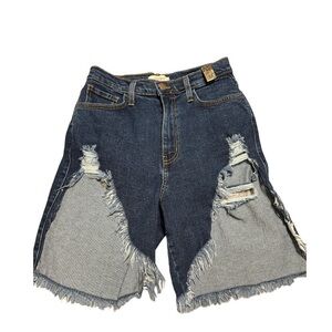 Vibrant M.I.U. Womens Cutoff Jean Shorts Size M. Made in USA High Rise. NWT.
